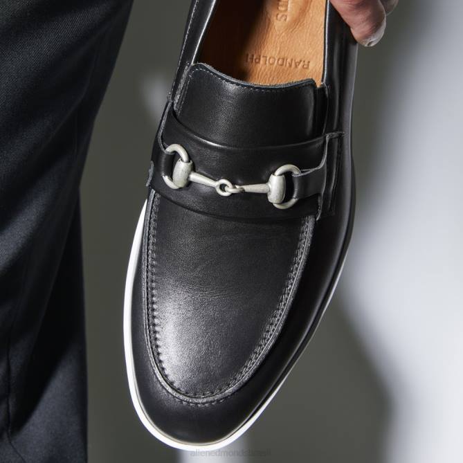 Allen Edmonds homens randolph bit tênis sem cadarço 68T8D205 couro preto