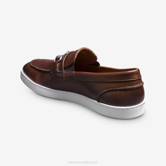 Allen Edmonds homens randolph bit tênis sem cadarço 68T8D8 couro mogno