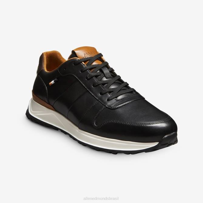 Allen Edmonds homens Lawson tênis com cadarço 68T8D334 couro preto