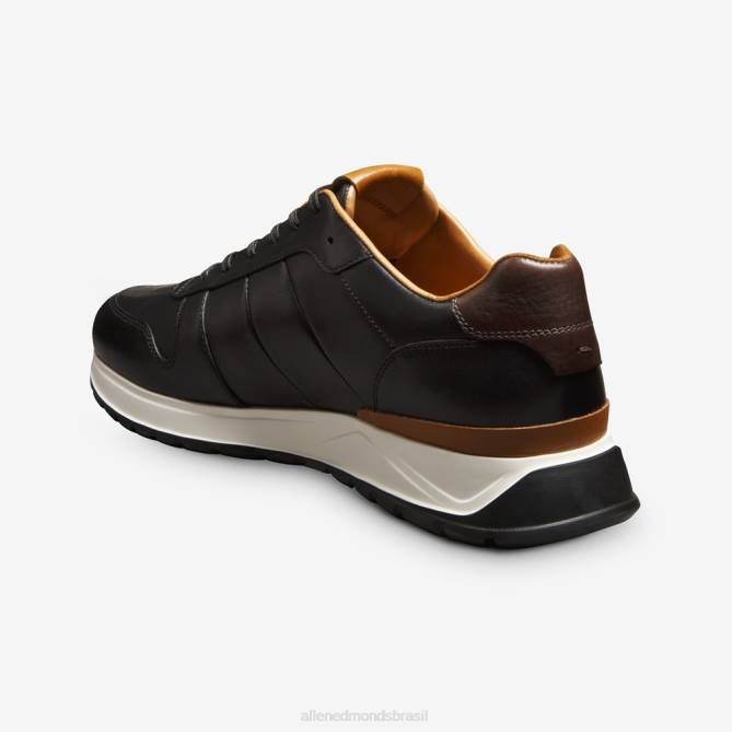 Allen Edmonds homens Lawson tênis com cadarço 68T8D334 couro preto