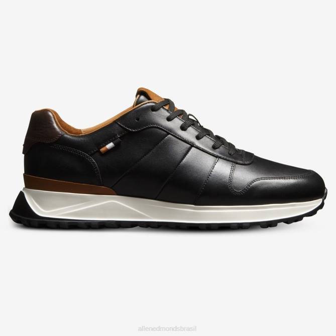 Allen Edmonds homens Lawson tênis com cadarço 68T8D334 couro preto