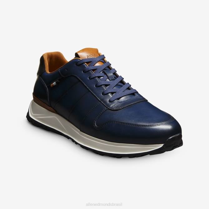Allen Edmonds homens Lawson tênis com cadarço 68T8D53 couro marinho