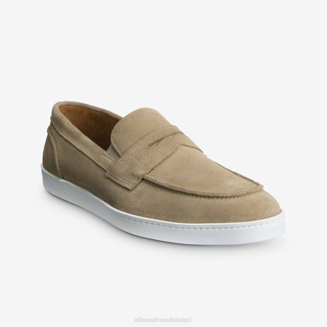 Allen Edmonds homens randolph tênis de camurça sem cadarço 68T8D22 camurça óssea