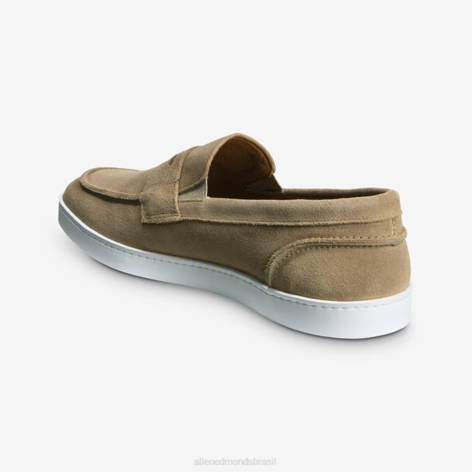 Allen Edmonds homens randolph tênis de camurça sem cadarço 68T8D22 camurça óssea