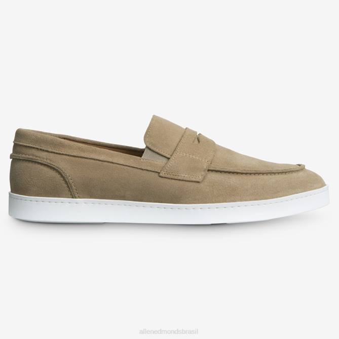 Allen Edmonds homens randolph tênis de camurça sem cadarço 68T8D22 camurça óssea