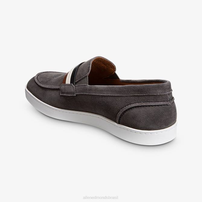Allen Edmonds homens randolph tênis de camurça sem cadarço 68T8D269 camurça cinza assinatura