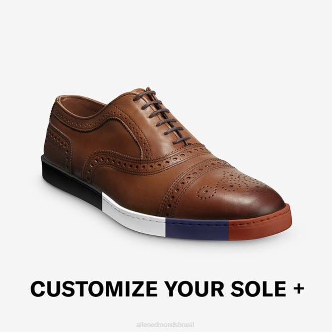 Allen Edmonds homens sapatilha tipo oxford 68T8D33 noz marrom