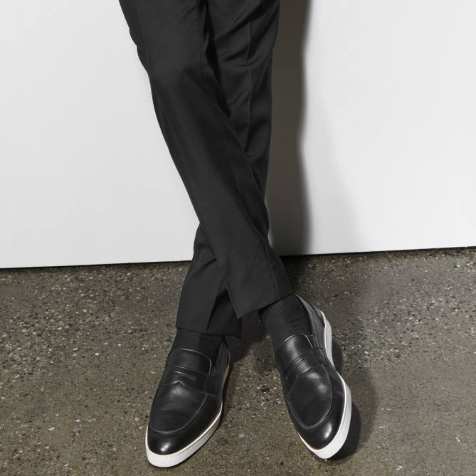 Allen Edmonds homens tênis Randolph sem cadarço 68T8D257 preto