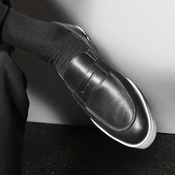 Allen Edmonds homens tênis Randolph sem cadarço 68T8D257 preto