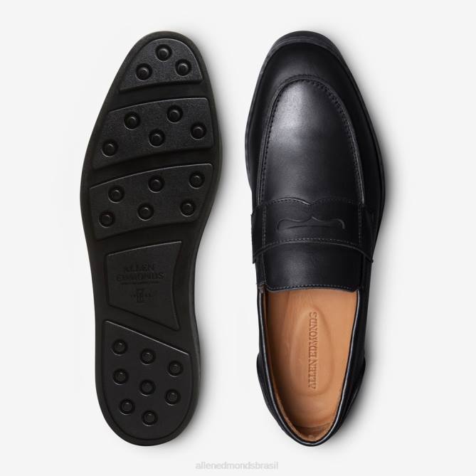 Allen Edmonds homens tênis Randolph sem cadarço 68T8D259 couro preto