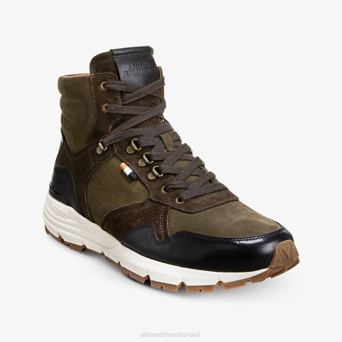 Allen Edmonds homens tênis canyon cano alto resistente a intempéries canyon 68T8D72 preto/loden