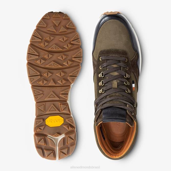 Allen Edmonds homens tênis canyon cano alto resistente a intempéries canyon 68T8D72 preto/loden