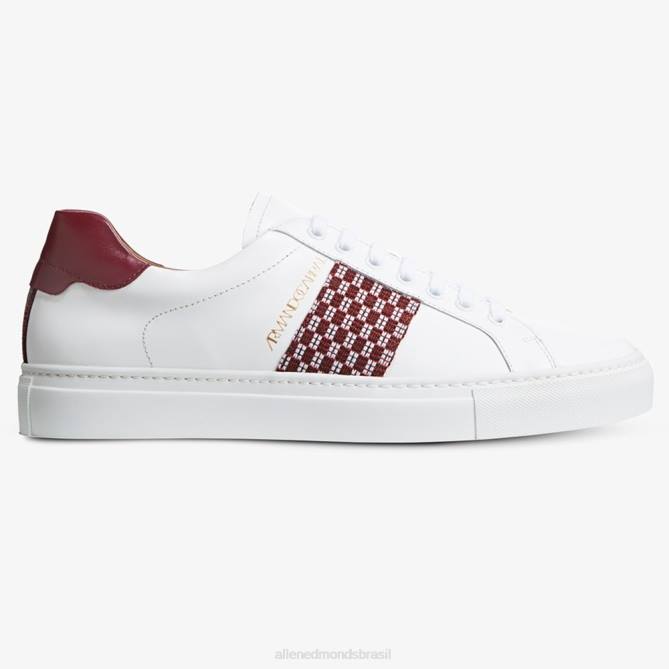 Allen Edmonds homens tênis farim com cadarço armando cabral 68T8D127 branco