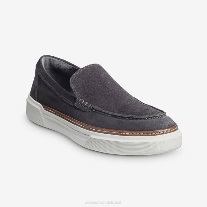Allen Edmonds homens tênis sem cadarço burke veneziano 68T8D458 camurça cinza