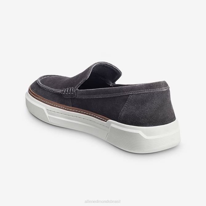 Allen Edmonds homens tênis sem cadarço burke veneziano 68T8D458 camurça cinza