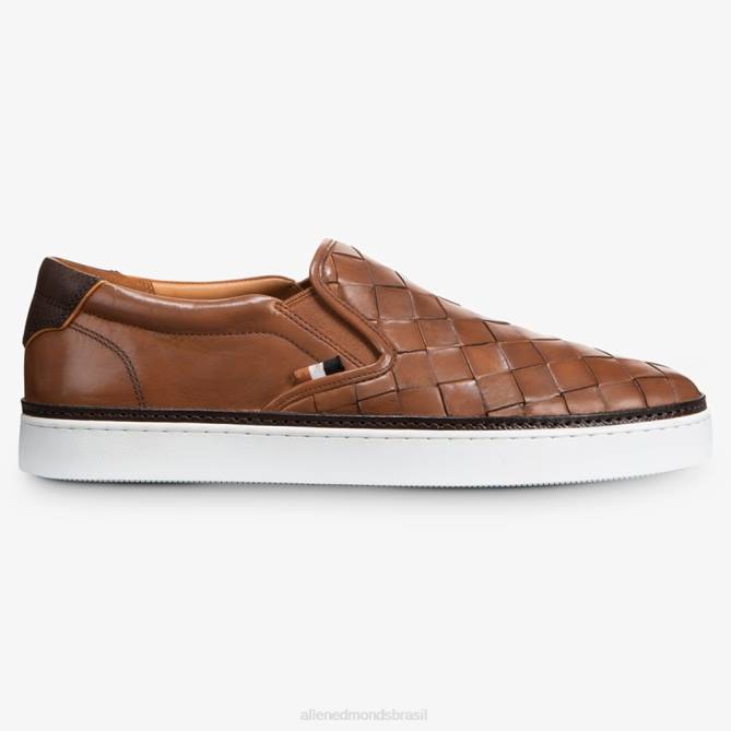 Allen Edmonds homens tênis slip-on tecido alpha 68T8D46 bronzeado