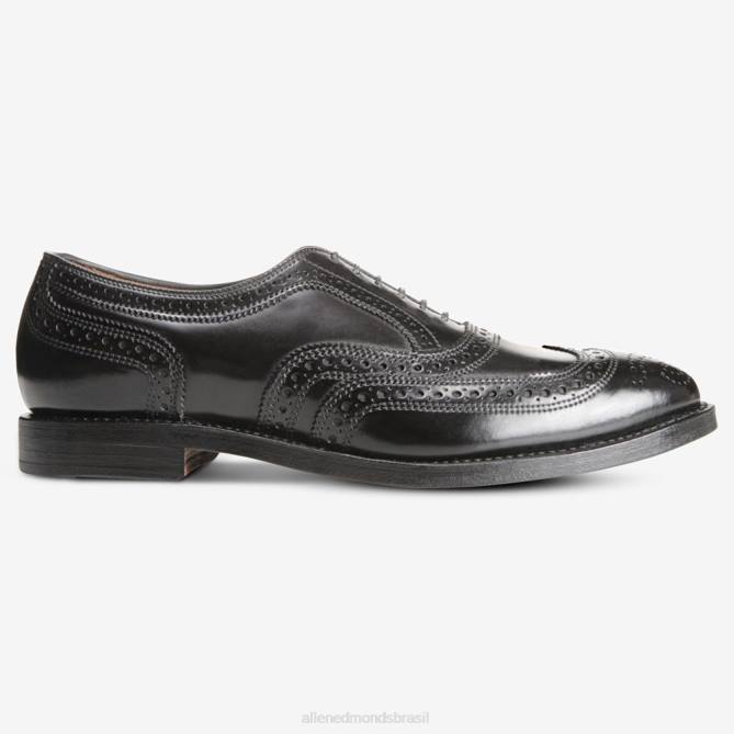 Allen Edmonds homens sapato social cambridge shell cordovan wingtip 68T8D324 cordovão preto
