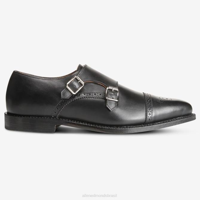 Allen Edmonds homens st. sapato social john's double monk strap 68T8D357 preto