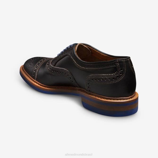 Allen Edmonds homens Strandmok Oxford cap toe com sola de borracha dainite 68T8D226 preto