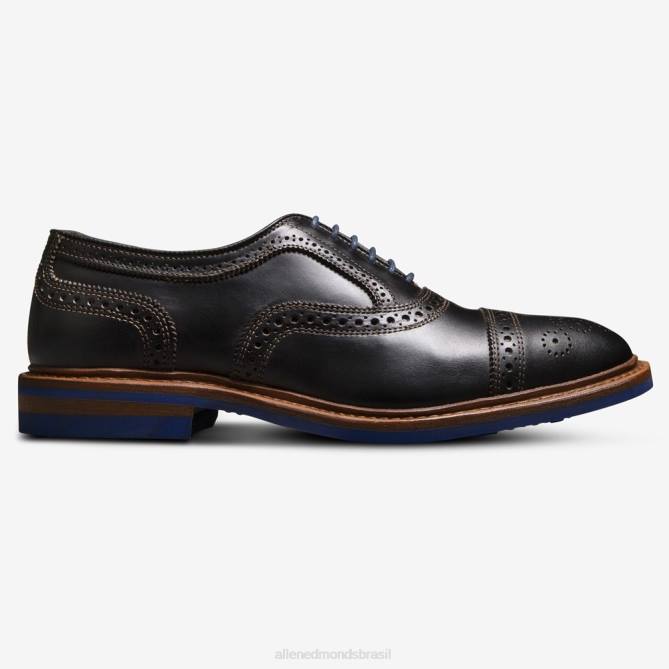 Allen Edmonds homens Strandmok Oxford cap toe com sola de borracha dainite 68T8D226 preto