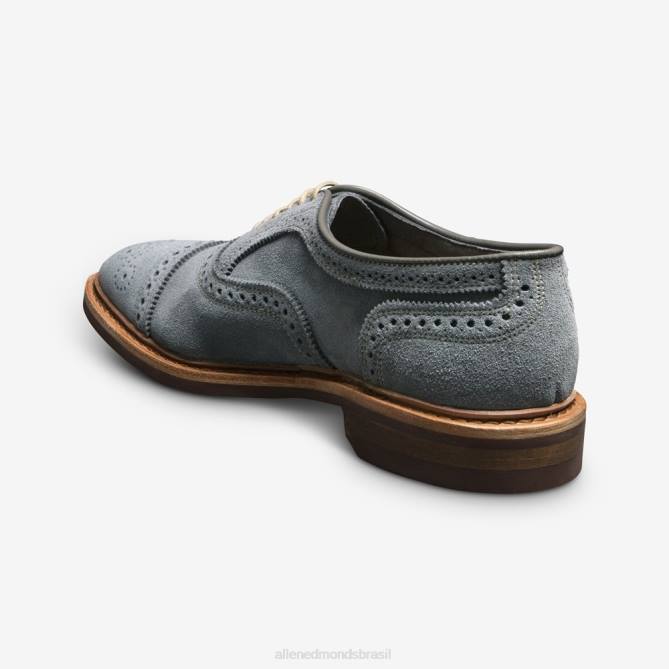 Allen Edmonds homens Strandmok camurça oxford cap toe com sola de borracha dainite 68T8D20 camurça cinza ardósia