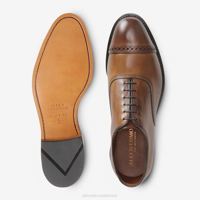 Allen Edmonds homens quinta avenida cap toe oxford 68T8D112 bourbon