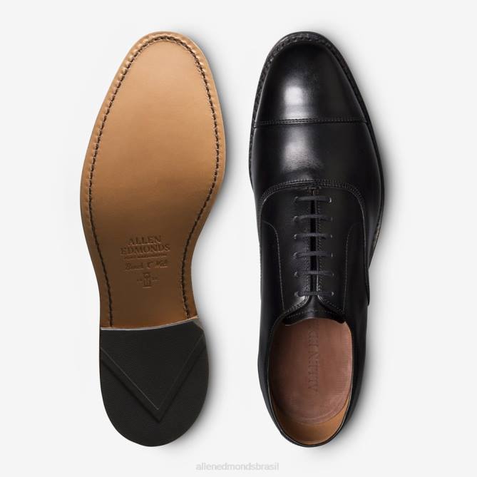 Allen Edmonds homens sapato social oxford bico fino park avenue 68T8D39 preto