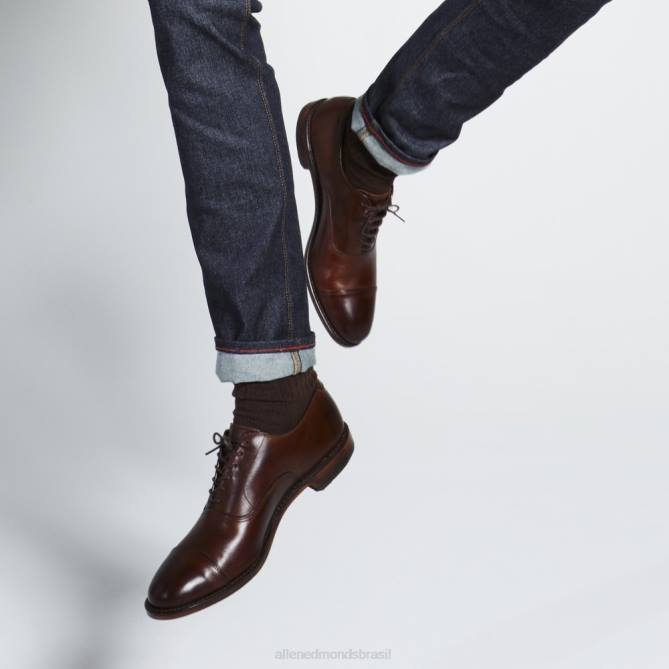 Allen Edmonds homens sapato social oxford bico fino park avenue 68T8D44 mogno