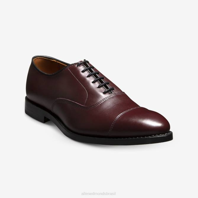 Allen Edmonds homens sapato social oxford bico fino park avenue 68T8D45 couro bordô