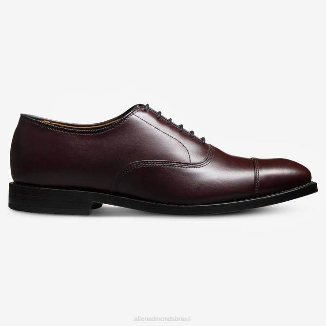 Allen Edmonds homens sapato social oxford bico fino park avenue 68T8D45 couro bordô