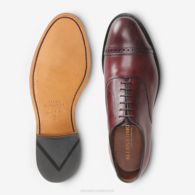 Allen Edmonds homens sapato social oxford bico fino quinta avenida 68T8D111 sangue de boi