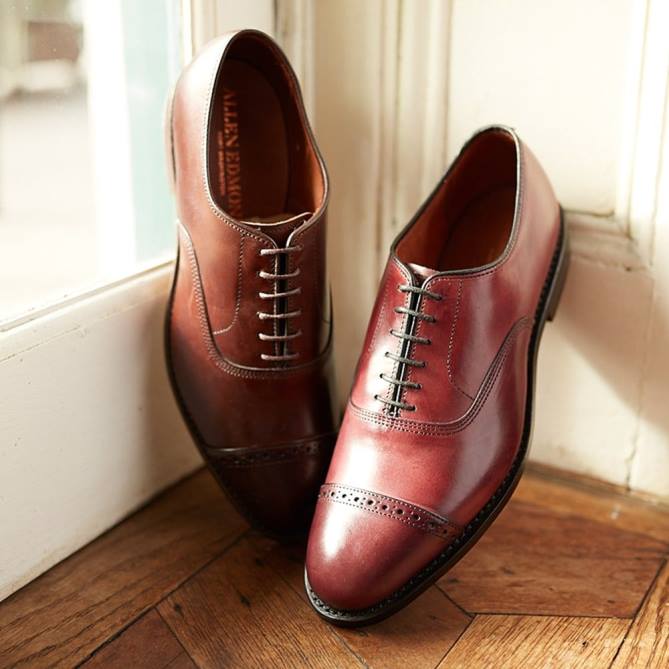 Allen Edmonds homens sapato social oxford bico fino quinta avenida 68T8D111 sangue de boi