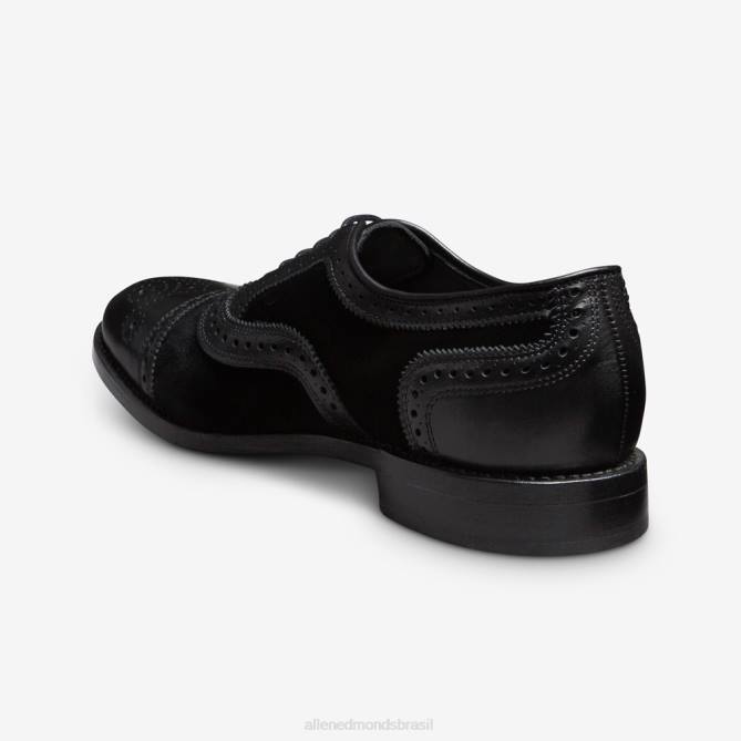 Allen Edmonds homens sapato social oxford cap toe 68T8D103 veludo preto