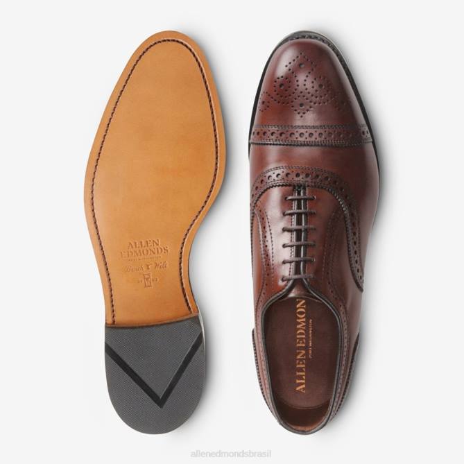 Allen Edmonds homens sapato social oxford cap toe 68T8D272 pimentão escuro