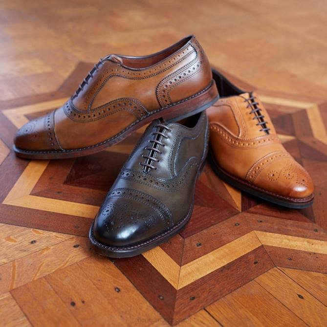 Allen Edmonds homens sapato social oxford cap toe 68T8D273 noz marrom