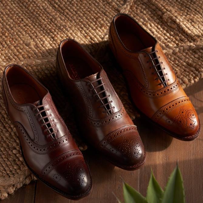 Allen Edmonds homens sapato social oxford cap toe 68T8D4 charuto
