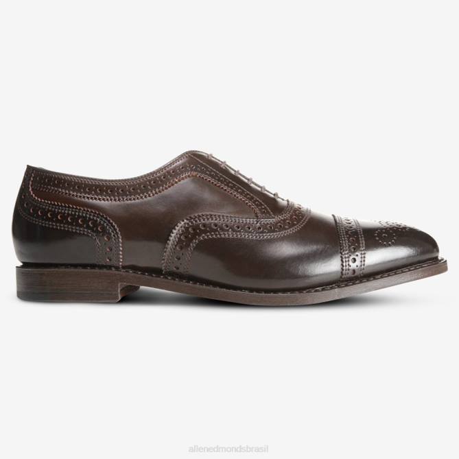 Allen Edmonds homens sapato social oxford cap toe shell cordovan 68T8D294 cordovão marrom