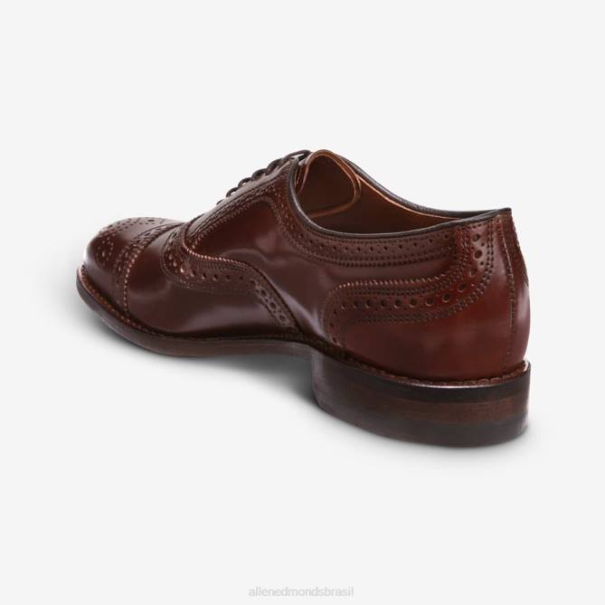 Allen Edmonds homens sapato social oxford cap toe shell cordovan 68T8D31 pimentão cordovan