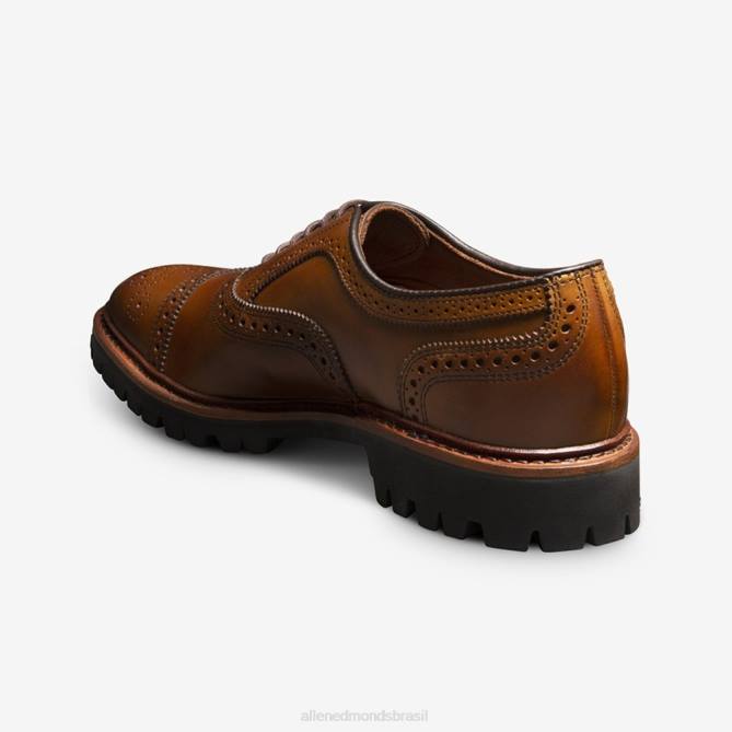 Allen Edmonds homens sapato social oxford com bico fino e solado com trava 68T8D305 noz