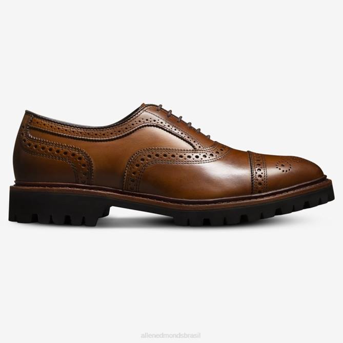 Allen Edmonds homens sapato social oxford com bico fino e solado com trava 68T8D305 noz