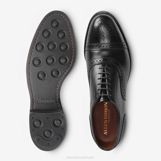 Allen Edmonds homens sapato social oxford com bico fino e solado dainite 68T8D29 preto