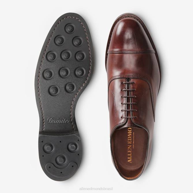 Allen Edmonds homens sapato social park avenue oxford cap toe com sola dainite 68T8D12 pimentão escuro