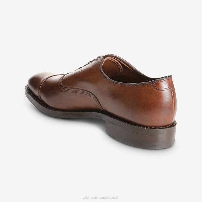 Allen Edmonds homens sapato social park avenue oxford cap toe com sola dainite 68T8D236 marrom café