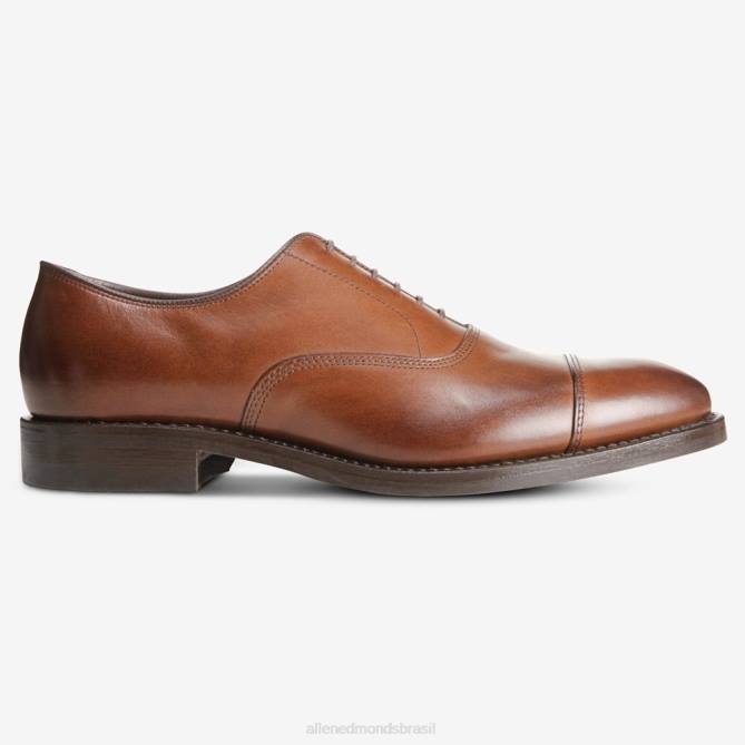 Allen Edmonds homens sapato social park avenue oxford cap toe com sola dainite 68T8D236 marrom café