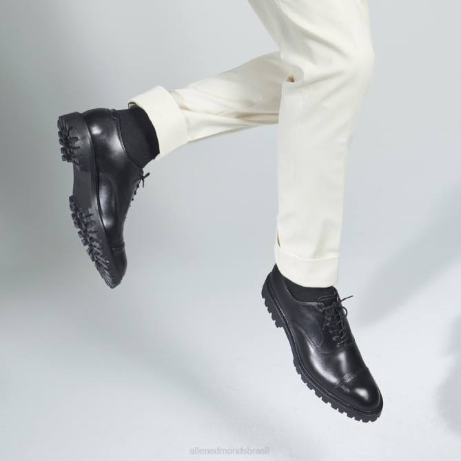Allen Edmonds homens sapato social park avenue oxford cap toe com sola de encaixe 68T8D137 preto