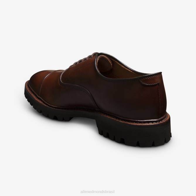 Allen Edmonds homens sapato social park avenue oxford cap toe com sola de encaixe 68T8D5 couro de pimentão