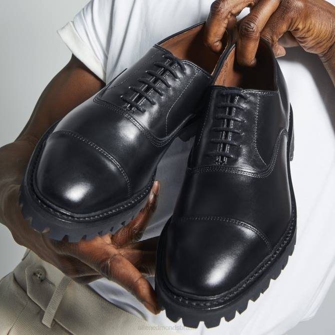Allen Edmonds homens sapato social park avenue oxford cap toe com sola de encaixe 68T8D5 couro de pimentão