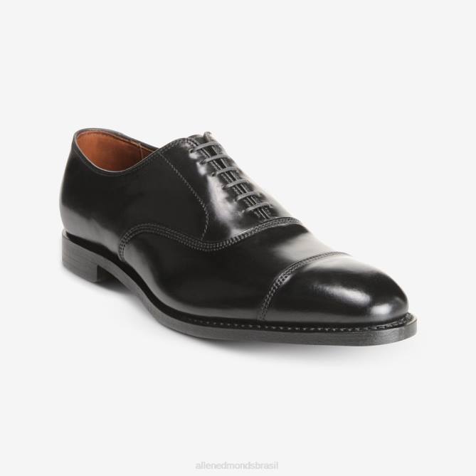Allen Edmonds homens sapato social park avenue shell cordovan oxford cap toe 68T8D24 cordovão preto