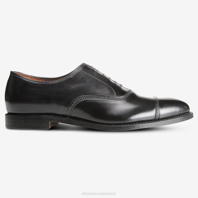 Allen Edmonds homens sapato social park avenue shell cordovan oxford cap toe 68T8D24 cordovão preto