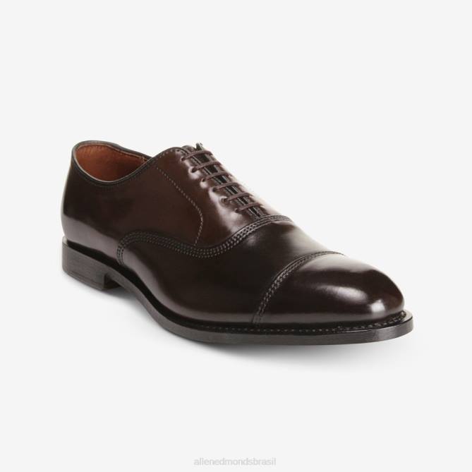 Allen Edmonds homens sapato social park avenue shell cordovan oxford cap toe 68T8D276 cordovão marrom
